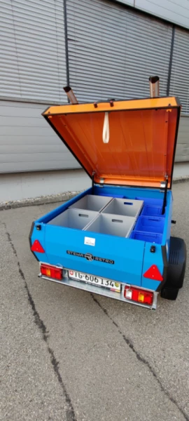 Anhänger 100 inkl. Veloträger ARLETONE Retro Caravane - Aadorf, Suisse