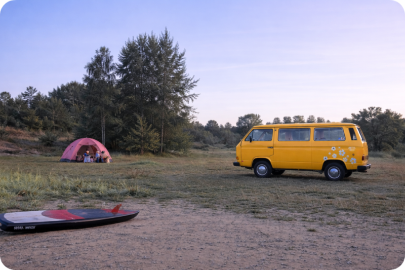 VW Transporter T3 Campingbus - Skallestad, Norwegen