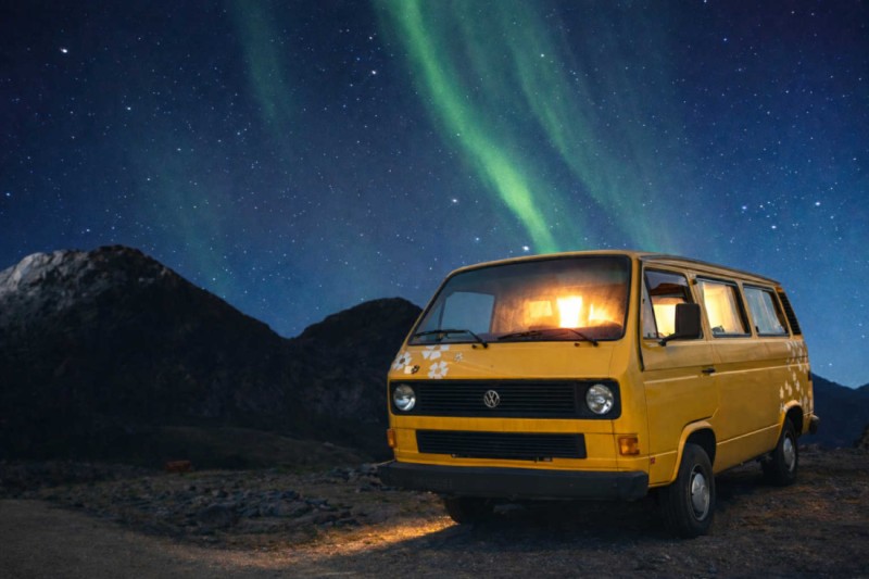 VW Transporter T3 Campingbus - Skallestad, Norwegen