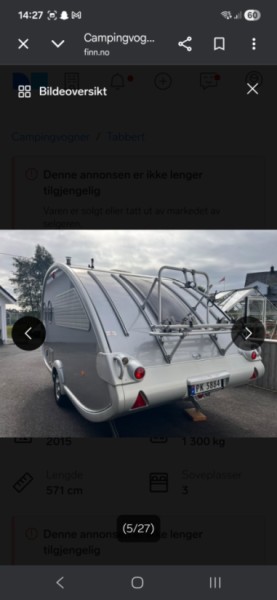 TABBERT W21 Caravan - Fonnes, Norway