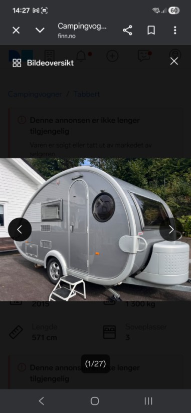 TABBERT W21 Caravan - Fonnes, Norway