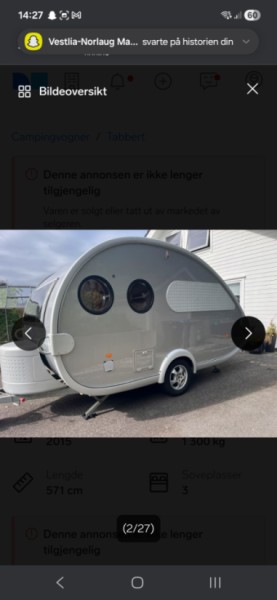 TABBERT W21 Caravan - Fonnes, Norway